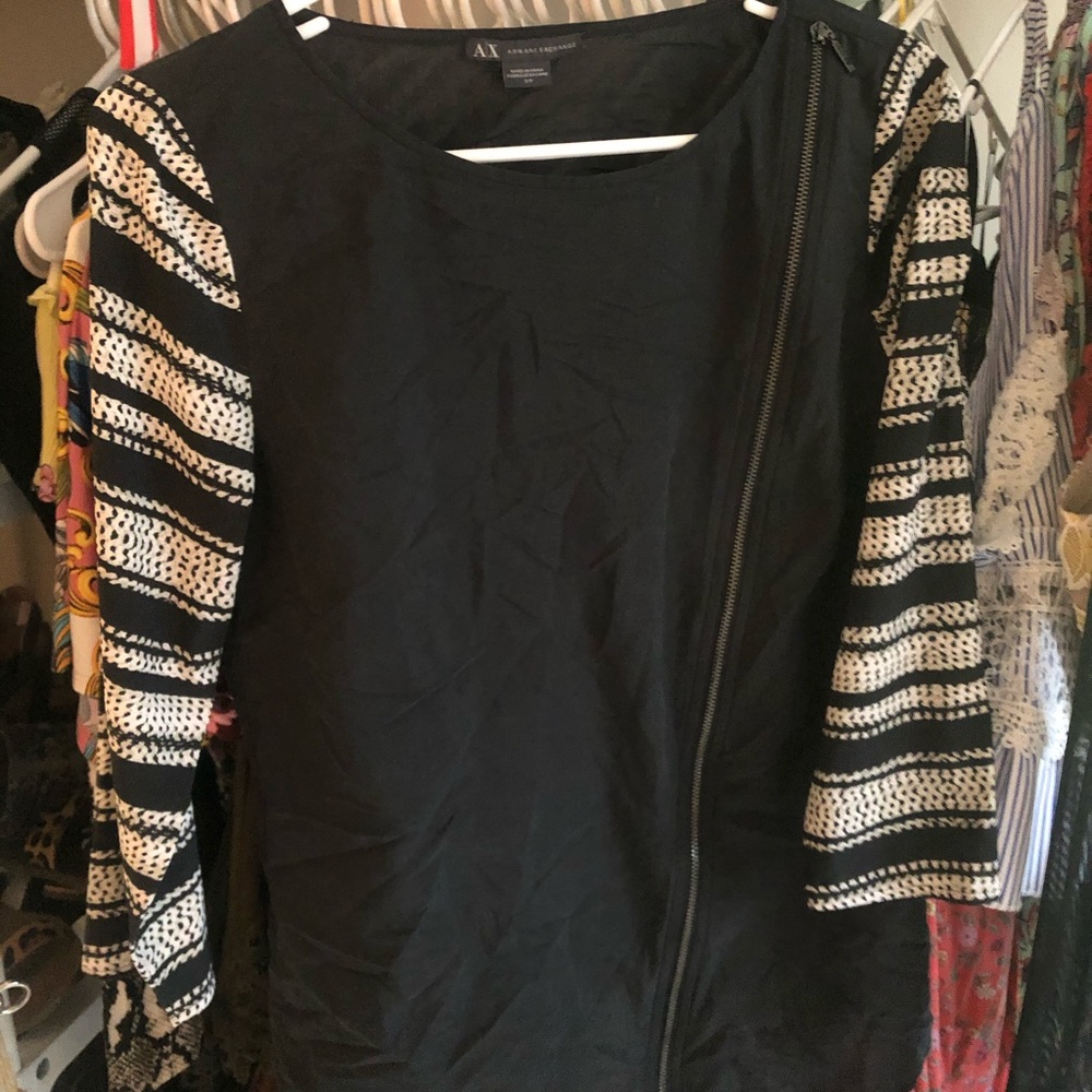 Armani exchange 3/4 sleeve blouse